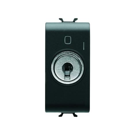 INTER. 1M 2P 10AX À CLÉ NOIR GEWISS GW12006