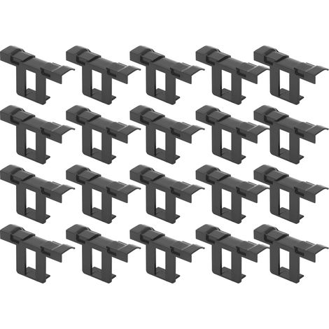 Lot de 20 clips de drainage pour panneaux solaires photovoltaïques (modules PV) - Clip de nettoyage - Boucle de drainage de 30 mm (1/5)