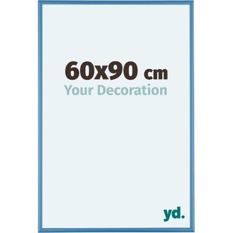 yd. - Cadre photo 60x90 - Bleu Acier - Aluminium - Kent