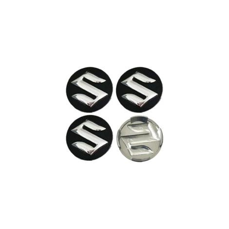 Vier 54-mm-Nabenkappen für Suzuki Swift, SX4, S-Cross, Ignis, Vitara, Solio, Bandit und Swace zum Schutz der Felgen vor Rost.