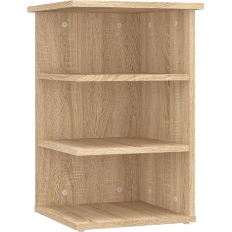 Armario auxiliar madera contrachapada roble Sonoma 35x35x55 cm vidaXL