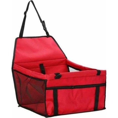 Siege auto pour animaux domestiques rouge