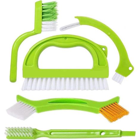 Brosse à joints de carrelage, lot de 5, brosse de nettoyage pour joints de carrelage, brosse à récurer pour joints, brosse à carrelage, brosse à carrelage (1/2)