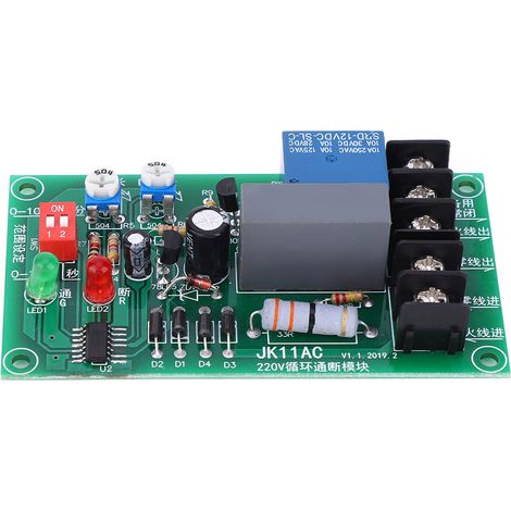 Endlos-Zyklus-Relaismodul EIN/AUS-Relais AC 100-250V Einstellbares Verzögerungstimer-Modul (1/5)