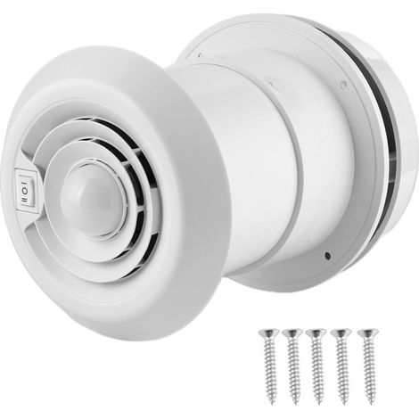 Ventilateur de toit rond 12 V 4000 tr/min avec LED et grille d'aération pour camping-cars, caravanes et fourgons aménagés. (1/5)