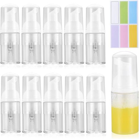 Lot de 11 Flacons Mousseur 30ml Mini Distributeurs de Mousse Vides Rechargeables Pompe Moussante pour Savon, Shampooing, Cosmétiques Portable pour Voyage (1/5)