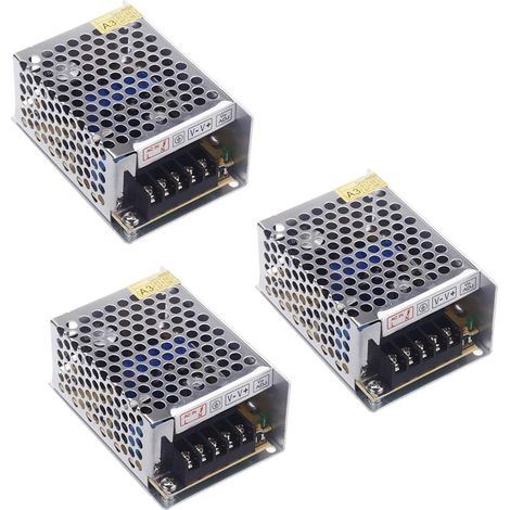 3X Transformateur AC 100V 240V A DC 5V 5A 25W Transformateur de Tension Commutateur Alimentation pour Bande de LED (1/5)
