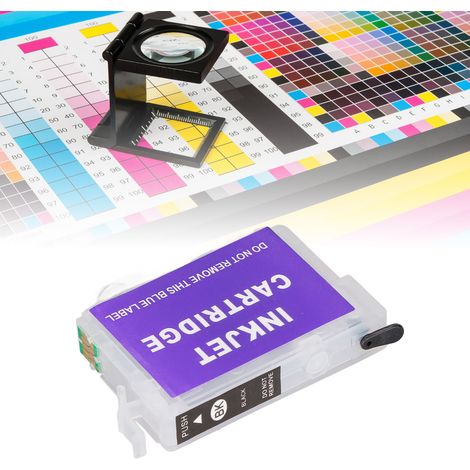 Compatible avec les cartouches d'encre rechargeables EPSON HOME XP-30/102/202/205/302/305/402/405/405WH212/215/312/315/412/415 (noir quatre couleurs). (1/5)