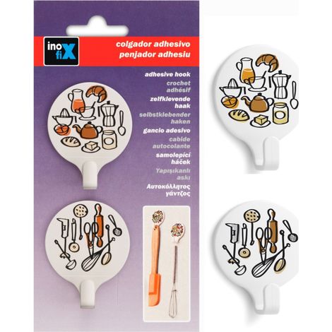CROCHET ADHX2 ROND DECO CUISINE 53X42X17 INOFIX 2170-5-
