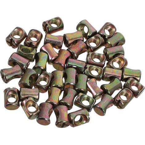 Écrous cylindriques fendus M6 pour meubles, kit de quincaillerie (1/5)