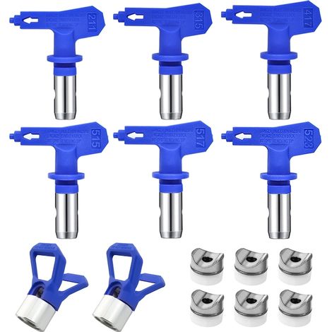 Ensemble de 14 buses et protections réversibles, en acier inoxydable, bleu (1/5)