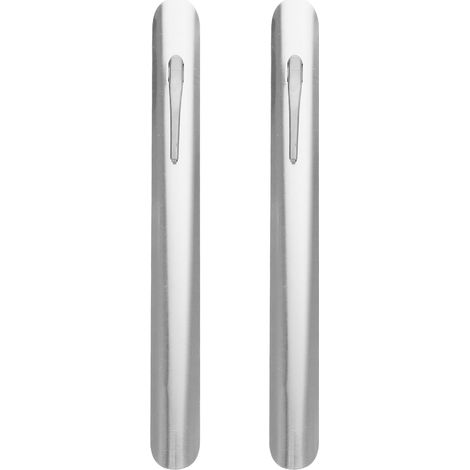 Set di 2 raschietti per briciole in acciaio inox color argento, raccogli briciole compatto per uso su tavolo, strumento di pulizia essenziale per ristoranti, panetterie e cucine domestiche.
