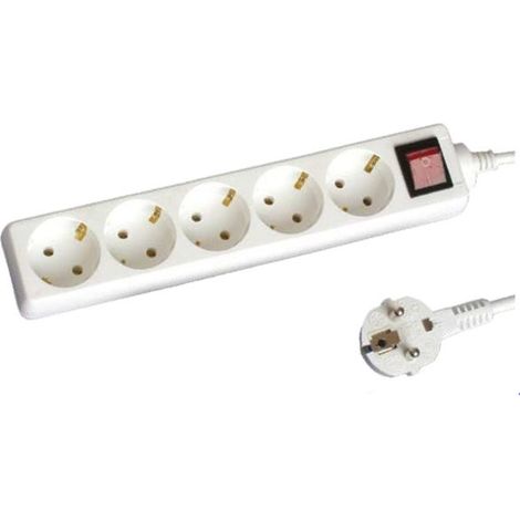 5 Mehrfachsteckdosen mit Schalter 5 Meter Kabel GSC 0000795