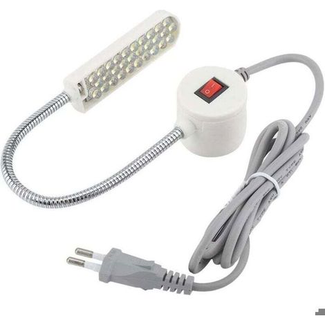 Lampe de travail à col de cygne 30 LED avec base magnétique pour machines-outils - Prise UE 220 V (1/4)