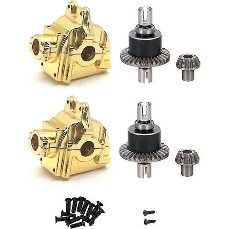 Conjunto de diferencial y caja de cambios metálicos de 2 piezas para coches teledirigidos 144001, 144002, 144010, 124016, 124018 y 124019 (UPG) (1/5)