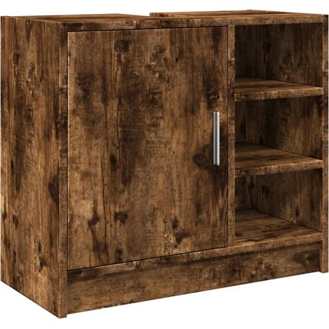 Maison Exclusive - Waschbeckenschrank Räuchereiche 63x29x55 cm Ho