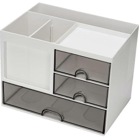 Organiseur de bureau à 3 tiroirs, porte-crayons multifonctionnel (voir photo) (1/5)