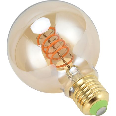 Vintage-LED-Lampe mit flexiblem Glühfaden, E27-Sockel, 4 W, warmgoldenes Licht, 110 V für Zuhause, Bar und Hotel (1/5)