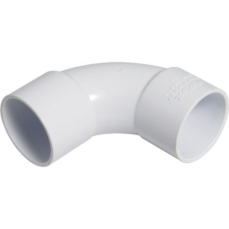 FloPlast ABS Solvent Weld 92.5° Bend 50mm White - Plumbing (1/2)