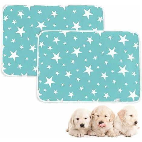 QORVA-Tapis Éducateurs Chien, Lot De 2 Tapis Éducateurs Pour Apprentissage De La Propreté - Absorption Rapide De L'Urine - Réutilisable - Accessoire D'Exercer Pour Animaux 50X70