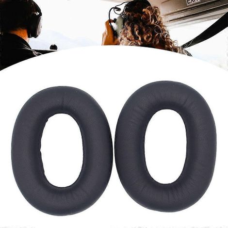 Coussinets d'oreille en peau de mouton confortables pour casque Bowers PX7 (1/4)