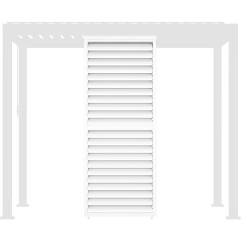 Adjustable louver panel 100cm for Triomphe pergola 3x3m V2 4x3m 6x3m white