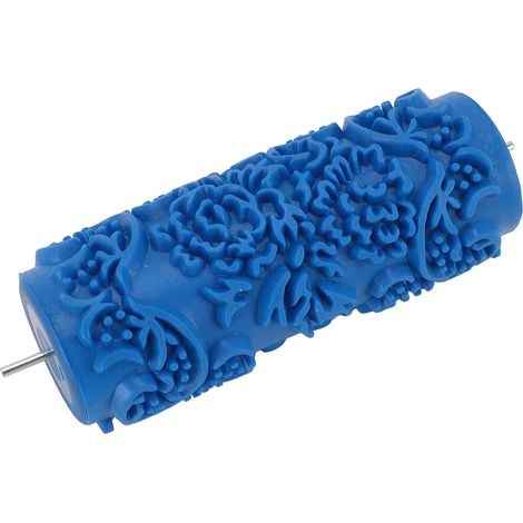 Rouleau à peinture à motifs de 12,7 cm (5 pouces) pour décoration murale, rouleau texturé décoratif, rouleau en caoutchouc à texture gaufrée classique 090Y (1/5)