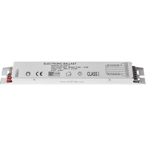 Reattore Interlusa 2x39W metallico fluorescente T5