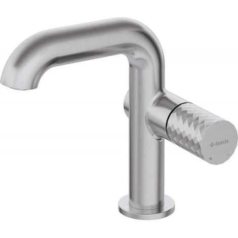 Grifo lavabo deante BHS F24M plata latón moderno