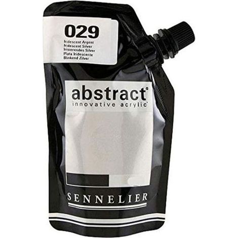 Peinture acrylique en sachet - Iridescent argent - 500ml - Sennelier (1/2)