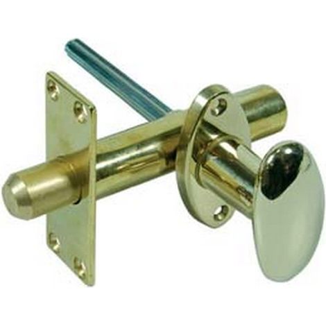 1PZ CATENACCIO A CREMAGLIERA DA INFILARE IN OTTONE LUCIDO - mm.17x80