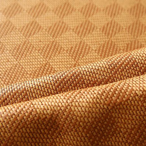 Ensemble de drap-housse en rotin à carreaux pour l'été (taie d'oreiller 90195cm1) (1/5)