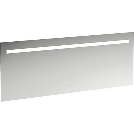 Miroir Leelo courant avec éclairage LED horizontal intégré, cadre (1/4)