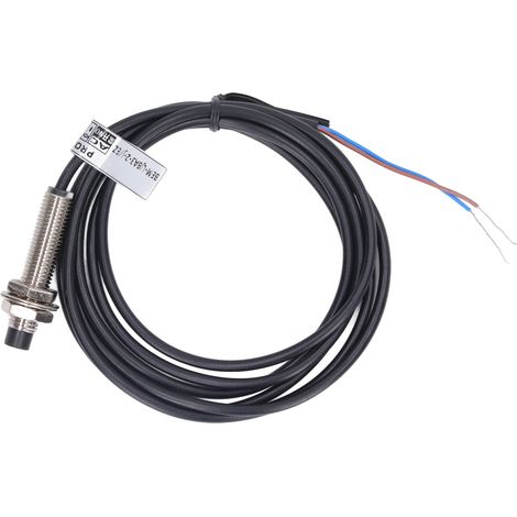 4 jeux de détecteurs de proximité inductifs, distance de détection de 2 mm, capteur de proximité à deux fils normalement ouvert, 110-220 V CA (1/5)