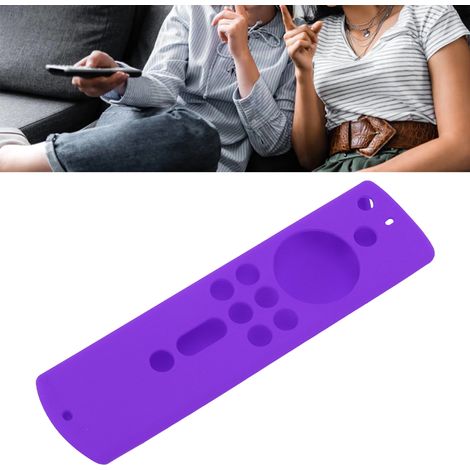 Schutzhülle für Fire TV Stick 4K 2018, aus Silikon, stoßfest und rutschfest, lila (1/5)