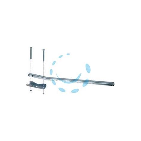 STENDIBIANCHERIA A STAFFA FISSO DA BALCONE ART.712 - acciaio inox