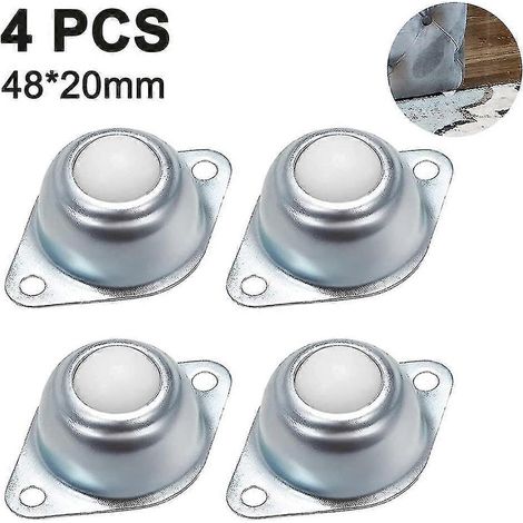 Roulettes à billes de petite taille pour convoyeur robuste, 4 roulettes à billes (0,5 pouce) (1/3)