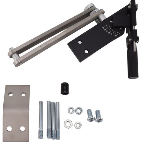 Mower Blade Sharpener Aluminum Alloy Mowing Machine Blade Sharpener for Right Left Hands