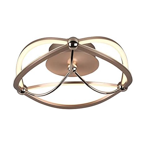 Plafoniera Led Soffitto Interno Ellissi Ottone 41 cm Charivari GD Trio GD Trio (1/4)
