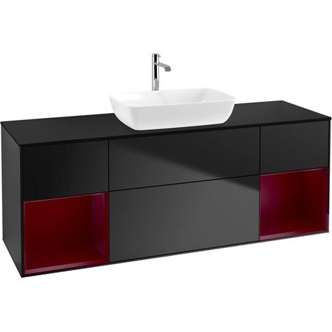 Villeroy & Boch F862HBPD Armoire sous lavabo Finion F86 (1/2)