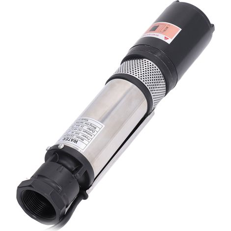 Pompe à eau solaire 48 V CC, moteur en cuivre, pompe à haut débit en acier inoxydable pour puits profonds, 300 W (1/5)