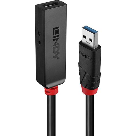 Lindy 43401 hub di interfaccia USB 3.2 Gen 1 (3.1 Gen 1) Type-C 5000 Mbit/s Nero