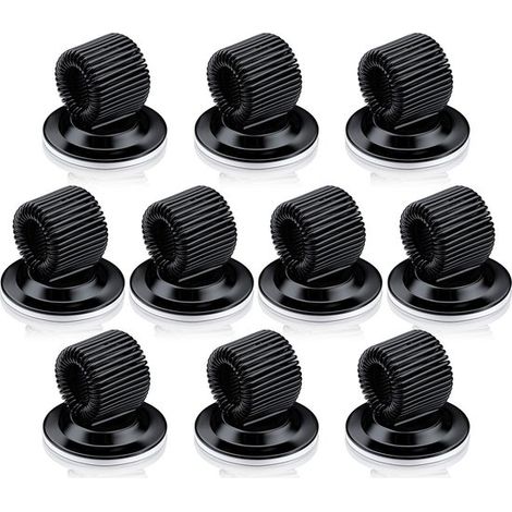 Dailygoods - Portapenne 10 pezzi - Acciaio al manganese - Autoadesivo - Organizzatore - Adatto per lavagna/bacheca - Resistente e flessibile - Clip per penna (1/5)