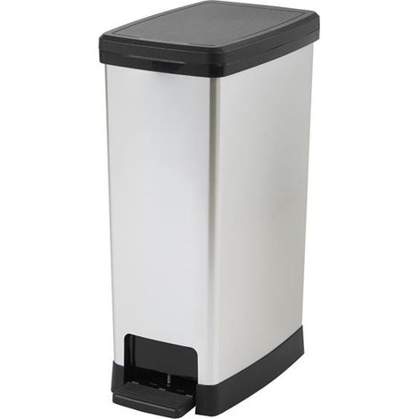 PATTUMIERA A PEDALE ELITE CON CAPIENZA DA 35LT COLORE GRIGIO E ANTRACITE