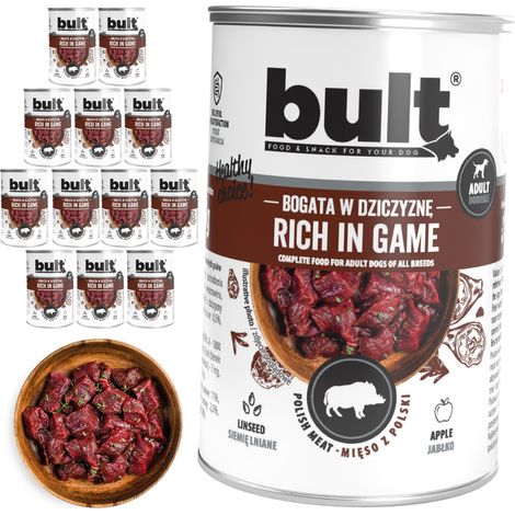 Cibo umido per cani BULT al gusto di cervo, lattina da 12 x 400 g (1/2)