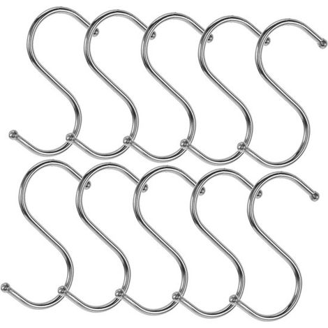 20 S-Haken aus Edelstahl – Haken – Kleiderhaken – Geschirrtuchhaken – Küchenhandtuchhaken – S-Haken – Küchenhaken – Edelstahl – 9 cm (1/5)