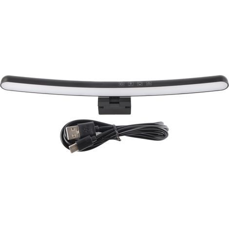 Lampe de bureau à LED RGB 7 couleurs, lampe d'écran à toucher avec gradation asymétrique pour moniteur incurvé, alimentation 5V 1A (1/5)