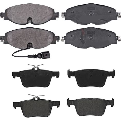 KIT PASTIGLIE FRENO ANTERIORI E POSTERIORI compatibile con SKODA FABIA III (NJ3) / PASTIGLIE FRENANTI AUTO OEM P 85 075  P 85 041  P 85 121,P 85 020 / SOSTITUZIONE DIRETTA / BASSA POLVERE / SILENZIOSO