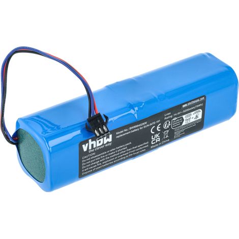 vhbw 1x Akku kompatibel mit Proscenic U Serie U6 Staubsauger (5200 mAh, 14,4 V, Li-Ion)