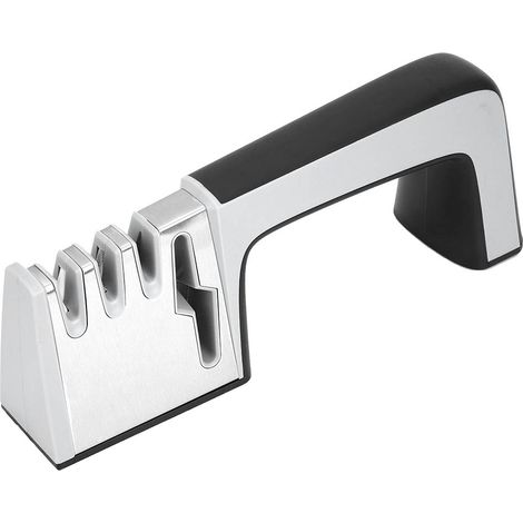 Affûteur de couteaux 4 en 1 pour usage domestique, avec quatre sections, affûtage manuel en angle et pierre à aiguiser multifonctionnelle (1/5)